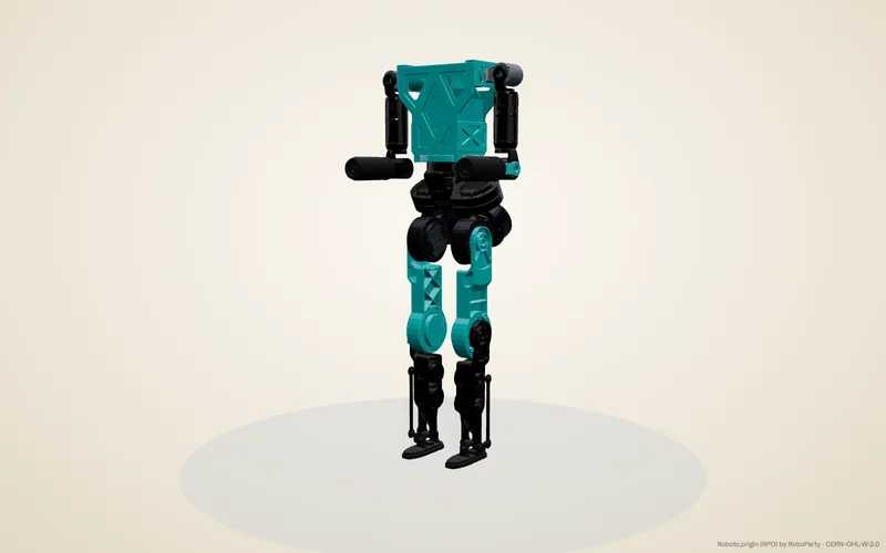 An open-source humanoid robot in 3D