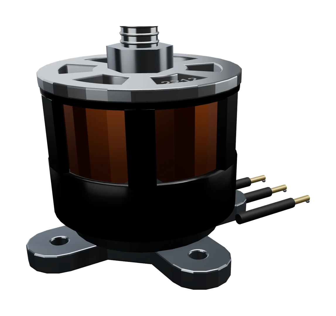2212 brushless outrunner motor with its X-mount